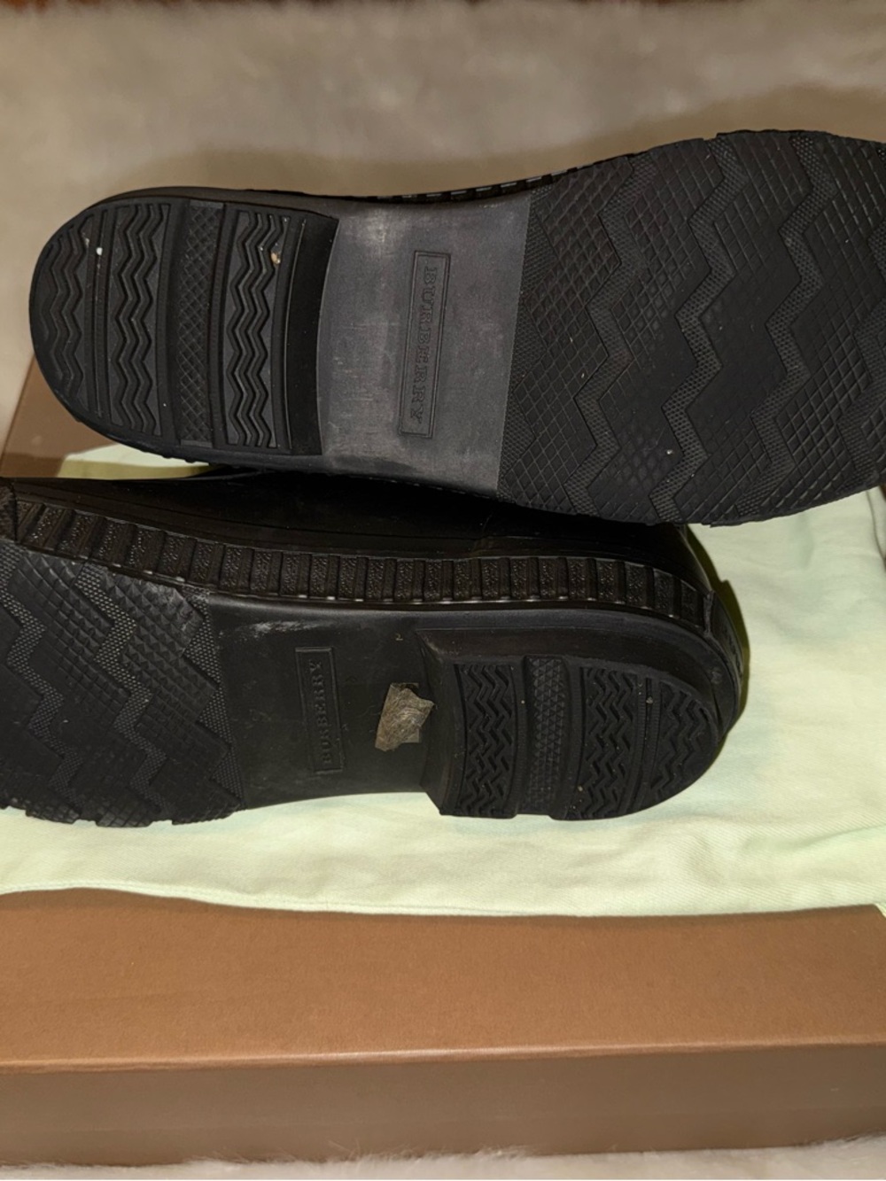 Burberry Vintage Check Neoprene Rain Boots - Picture 3 of 7